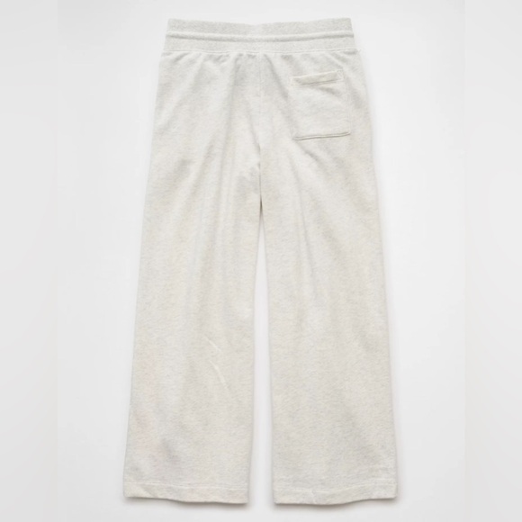 NWOT American Eagle Outfitters Light Gray Wide Leg Pants Women’s Size Large - Picture 4 of 12